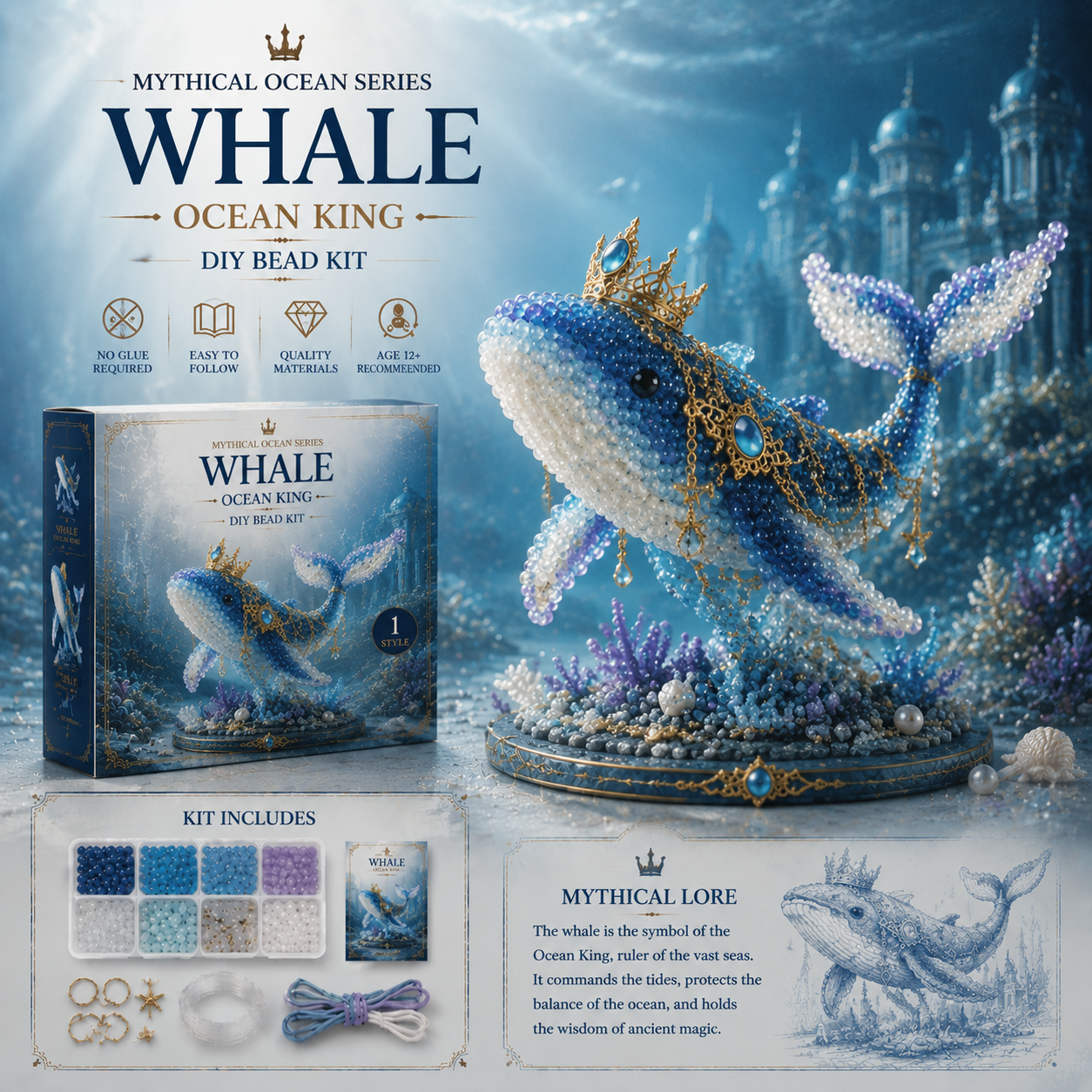 🔥Last Day: 50% Off 🌊 Mythical Ocean DIY Bead Kit
