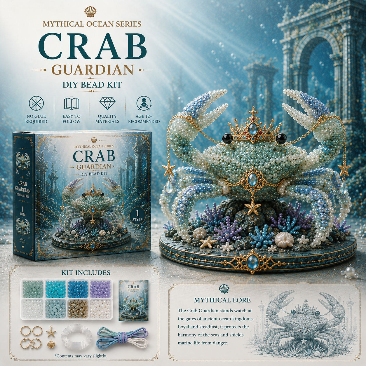🔥Last Day: 50% Off 🌊 Mythical Ocean DIY Bead Kit