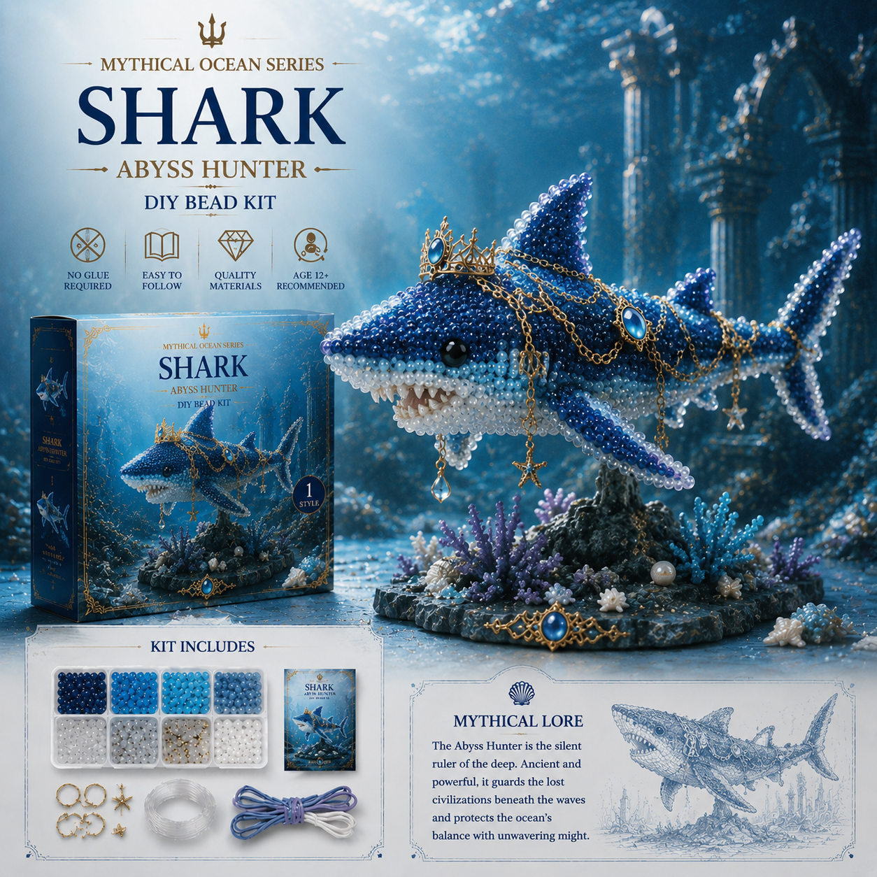 🔥Last Day: 50% Off 🌊 Mythical Ocean DIY Bead Kit