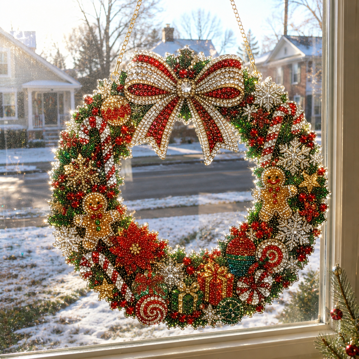 🎅70% Off on the Last Day of the Off-Season Sale🎄- Christmas Diamond Art Suncatcher Kit