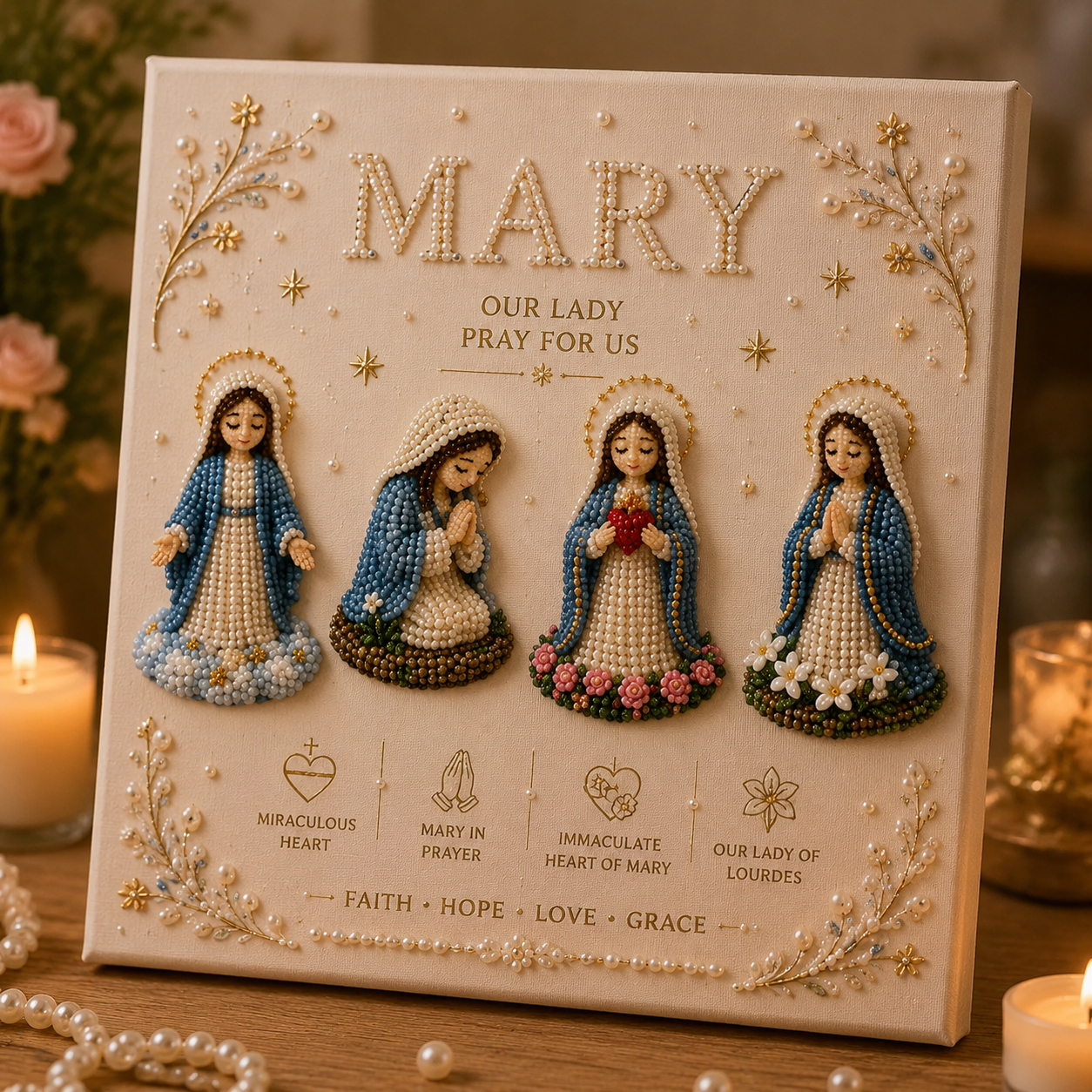 🔥 Last Day 75% OFF – ✝️ DIY Jesus Pearl Art Kit | 3D Pearl-Style Christian Artwork for Prayer Corners & Faith Gifts (📦Buy 3 Free Shipping)