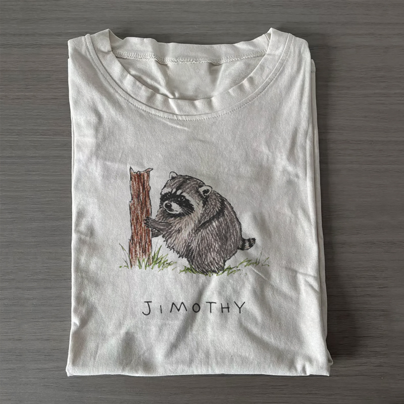 Funny Jimothy Raccoon T-shirt-NaturexCraft