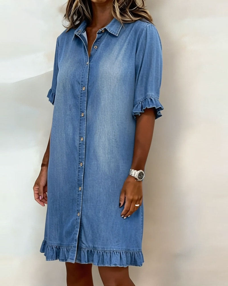 Ruffled Midi Dress
