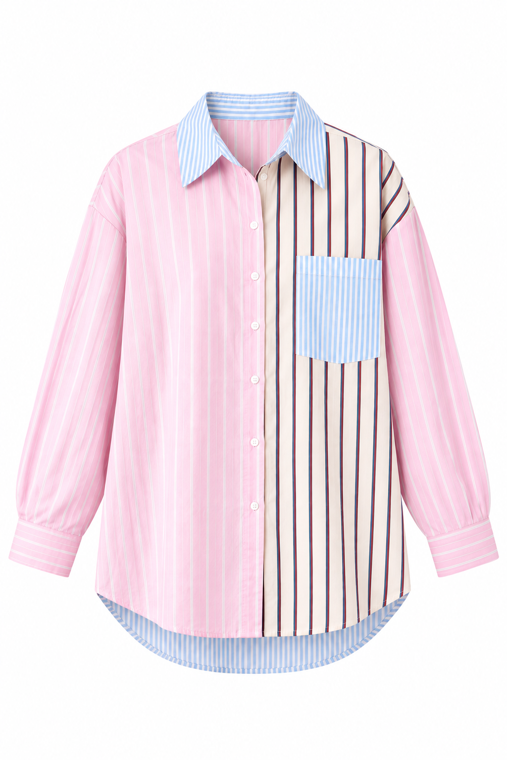 Women’s Fall New Arrival Striped Polo Sweatshirt