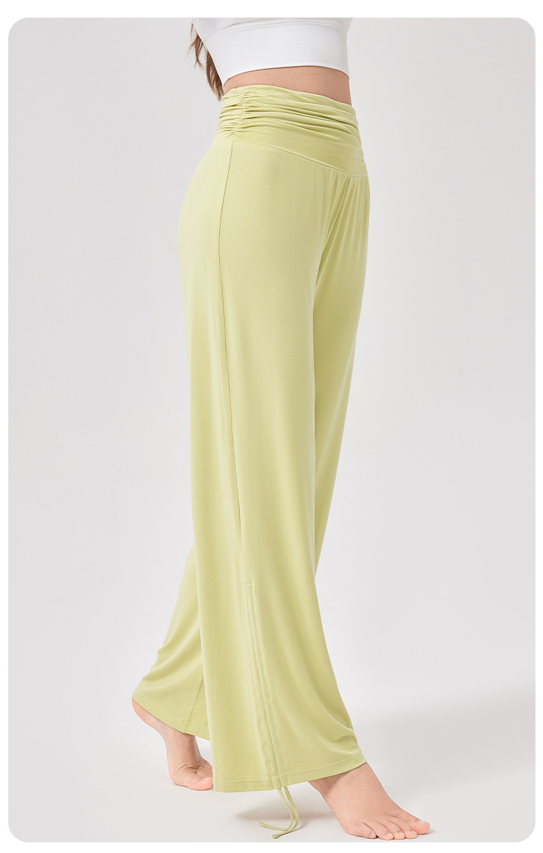 Women’s High-Waisted Wide-Leg Yoga Trousers – Breathable & Flowing Fit for Fitness, Casual & Outdoor Wear