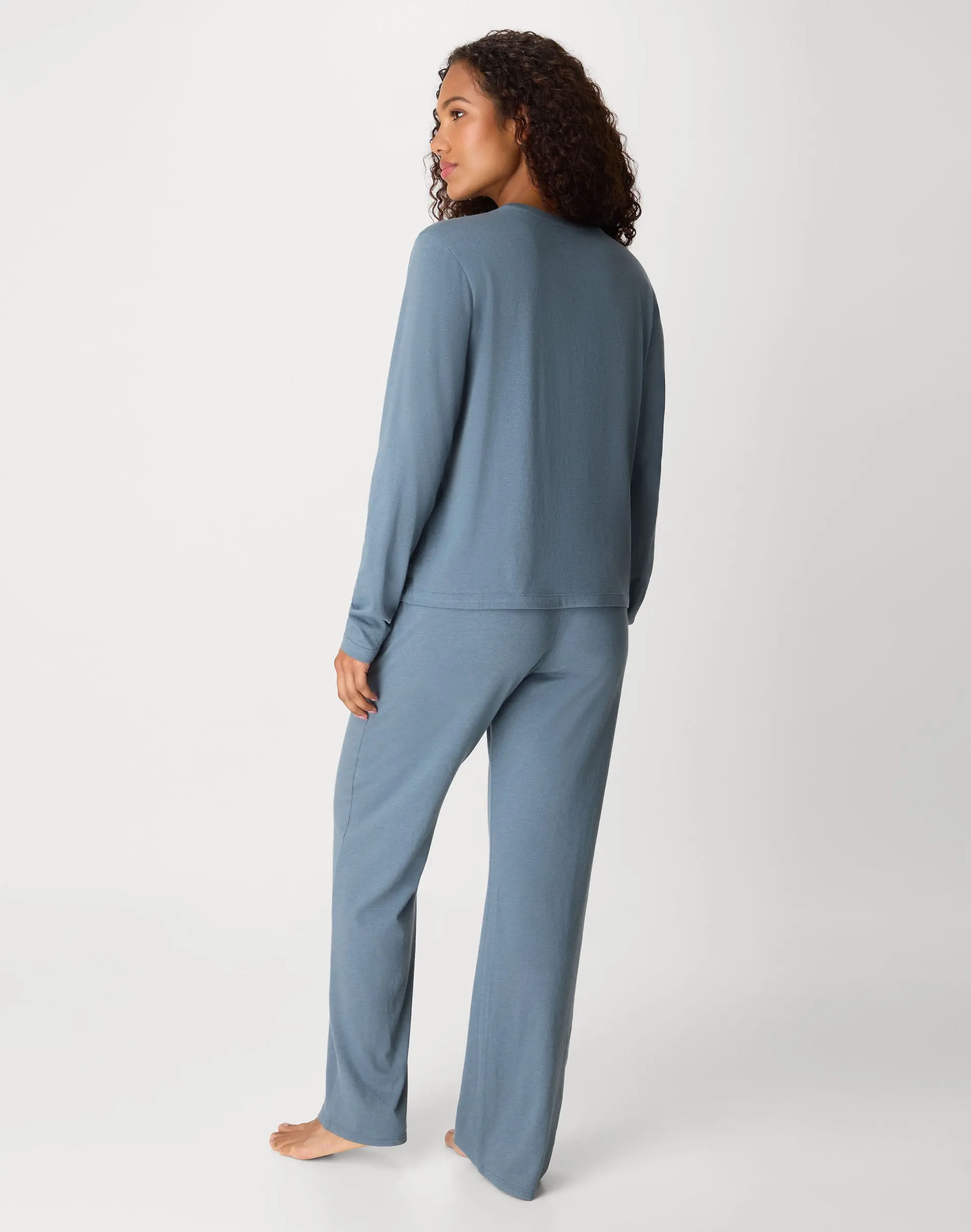 Women's 2-Piece Bamboo-Blend Loungewear Set, Crew