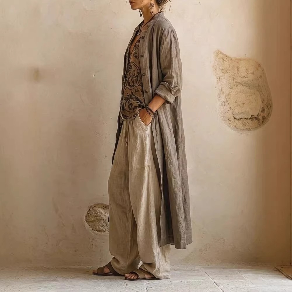 Plus Size Fall New Arrivals — Outerwear, Lined Top & Pants 3-Piece Set