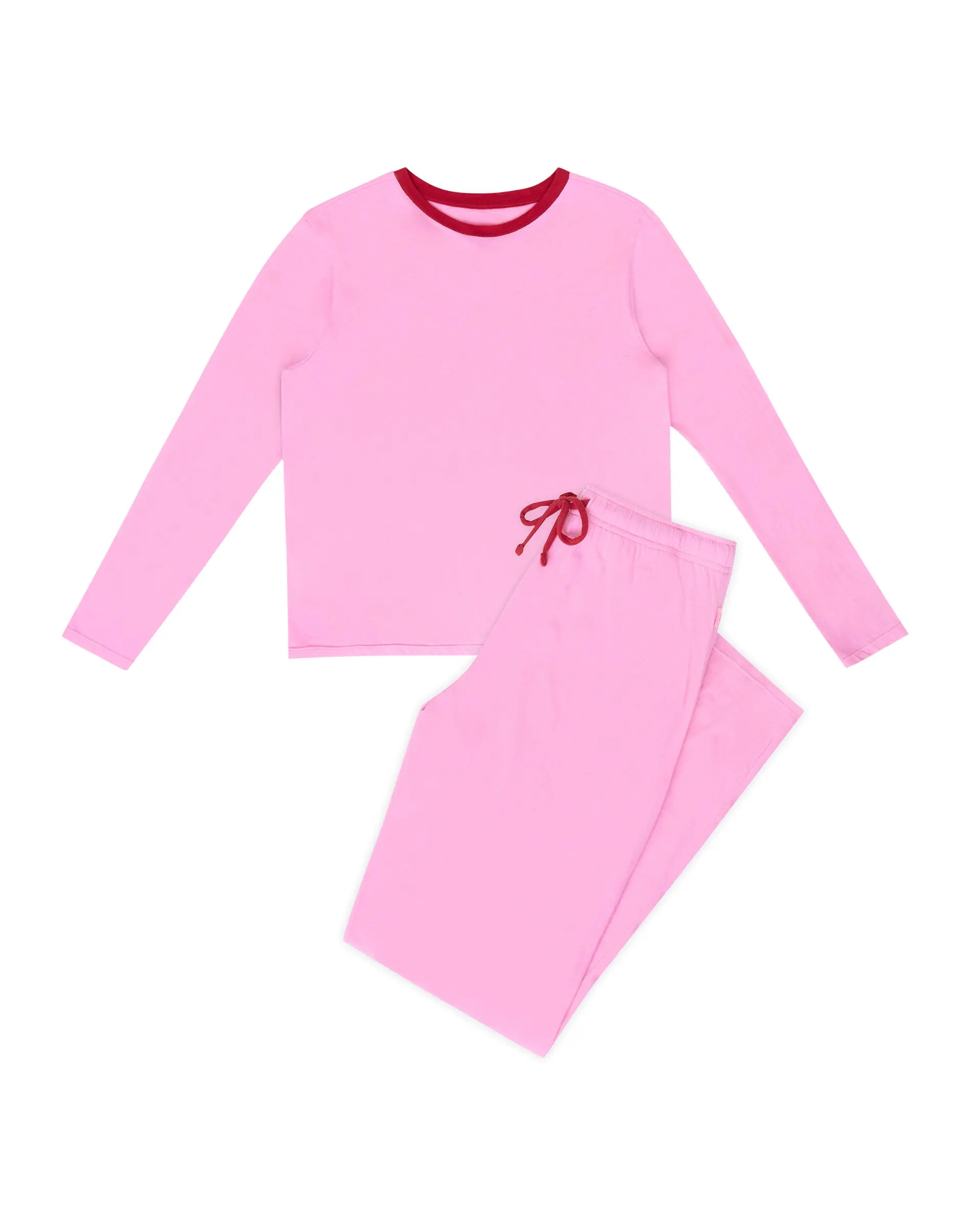 Women's 2-Piece Bamboo-Blend Loungewear Set, Crew