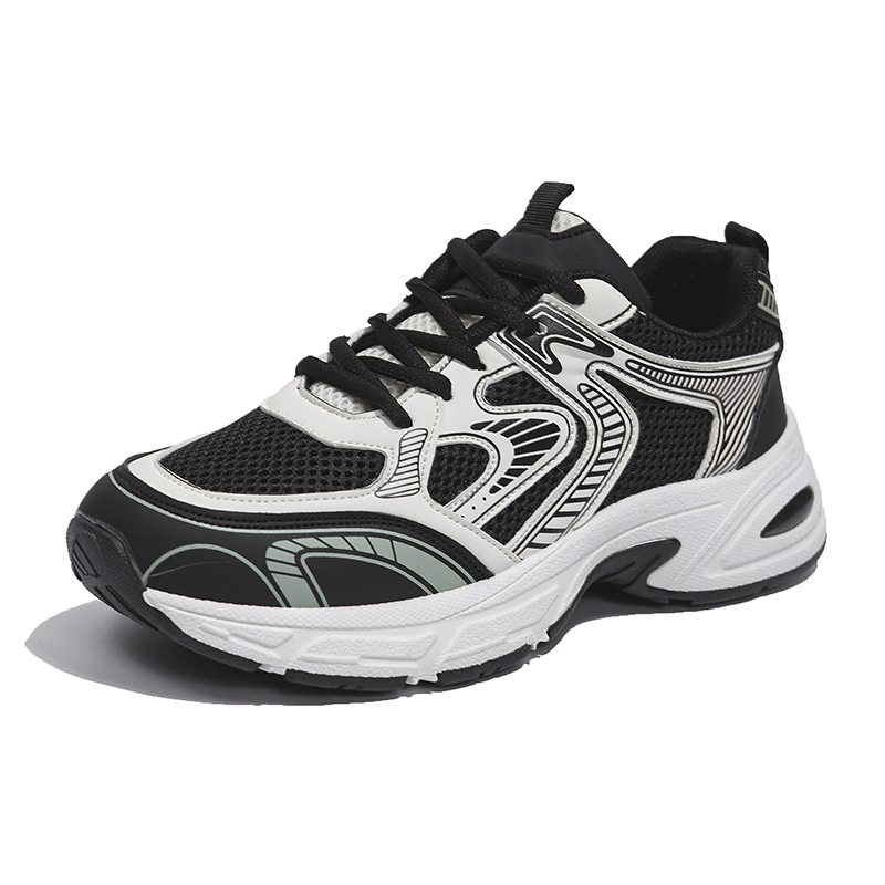 Women's White Full-Mesh Platform Sneakers