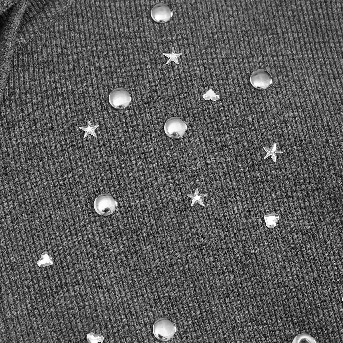 Aelfric Eden Two Piece Sets Star Studded Embroidery Sets Cropped Zip Hoodie Wide Leg Sweatpants Soft Casual Streetwear Unisex Y2K,sohochic