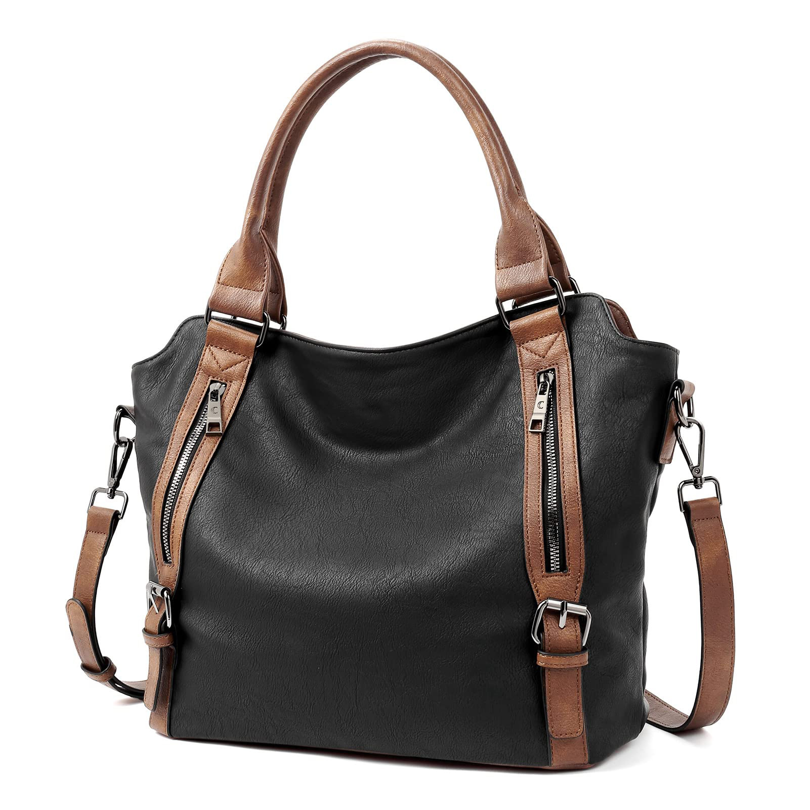 OLYRA European Retro  Shoulder Crossbody Tote Bag