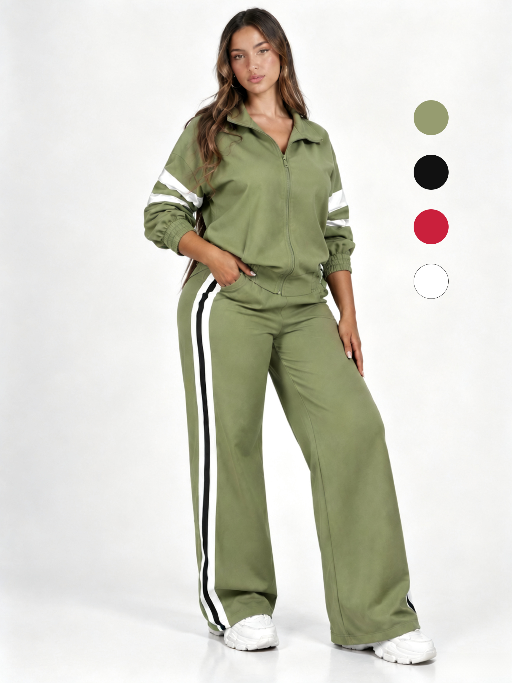 Women  Hoodie Tracksuit Long Sleeve Two Piece Casual Sweatsuit Set