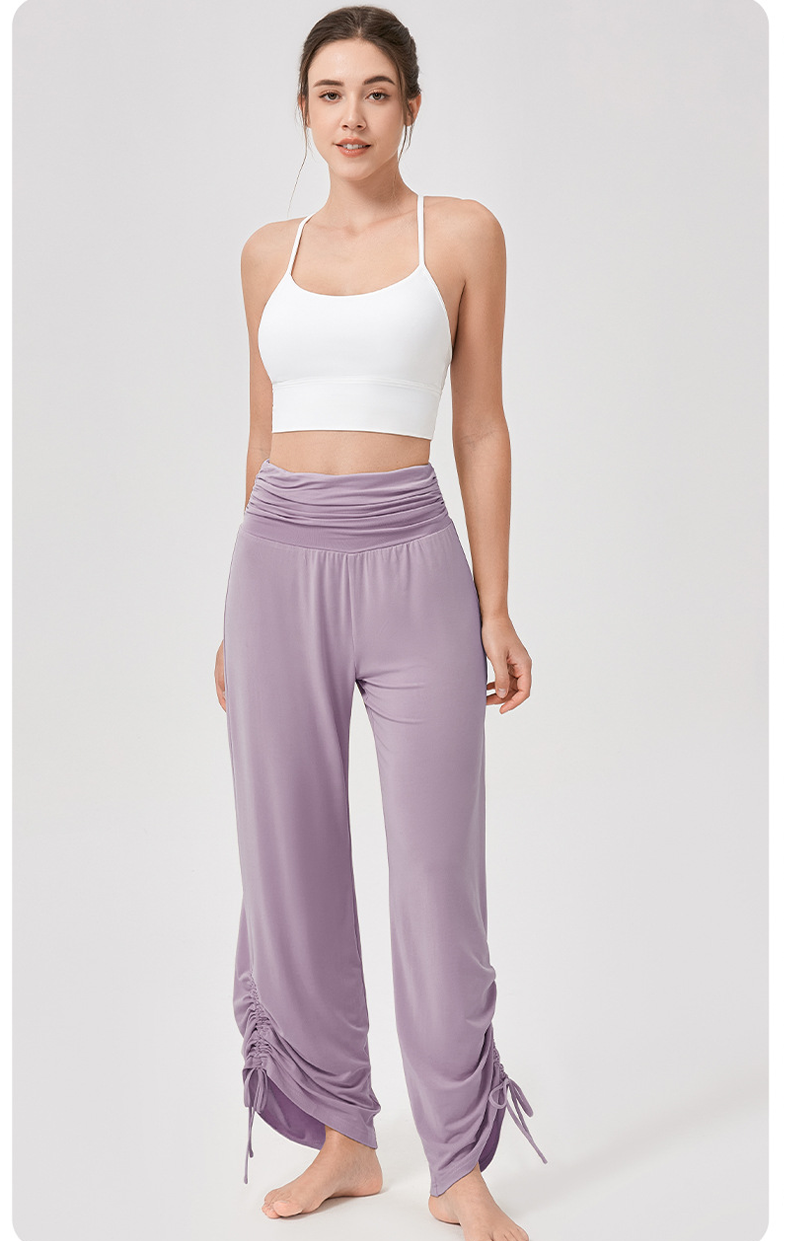 Women’s High-Waisted Wide-Leg Yoga Trousers – Breathable & Flowing Fit for Fitness, Casual & Outdoor Wear
