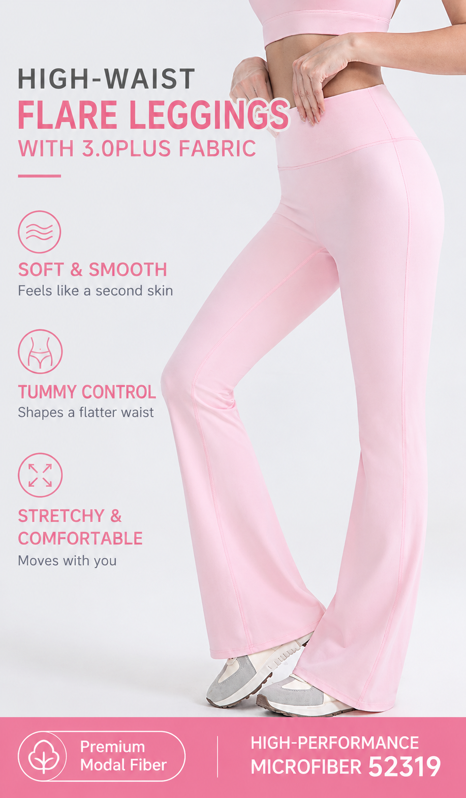 Women’s 3.0 Plus  Flare Leggings – High-Waisted Sculpting Trousers for Pilates, Casual & Outdoor Wear