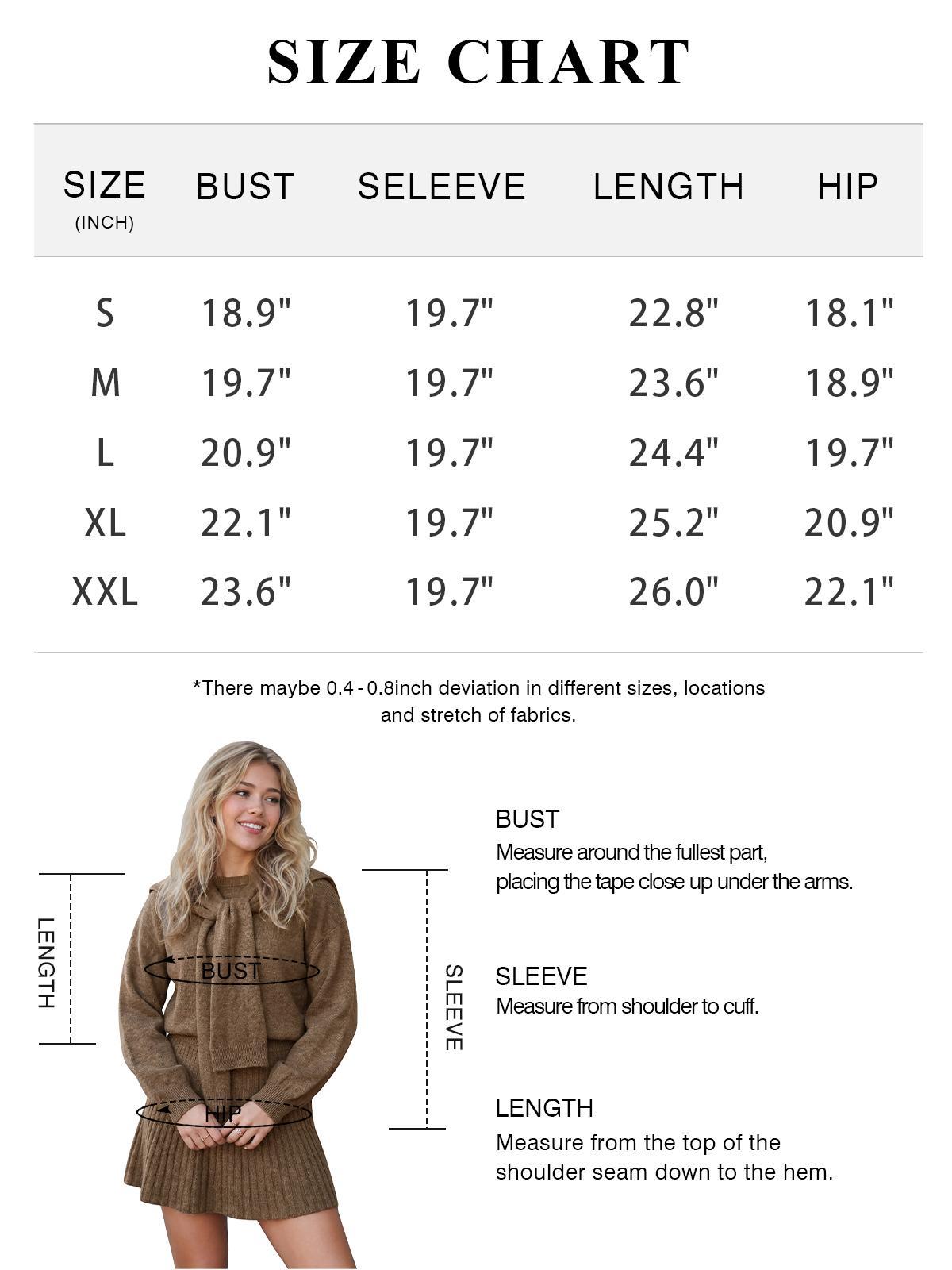 Imily Bela Cozy Knit Tie-Neck Sweater & Skirt Set - Women's Ribbed Three-Piece Outfit
