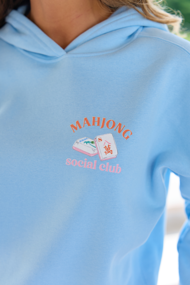 Light Blue Graphic Hoodie