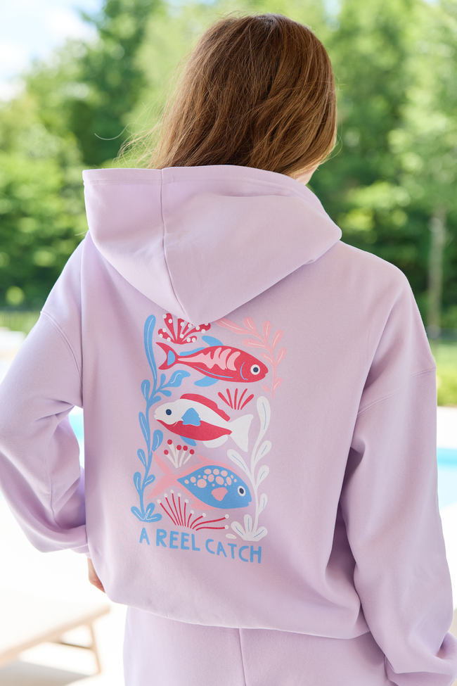 Purple Graphic Hoodie