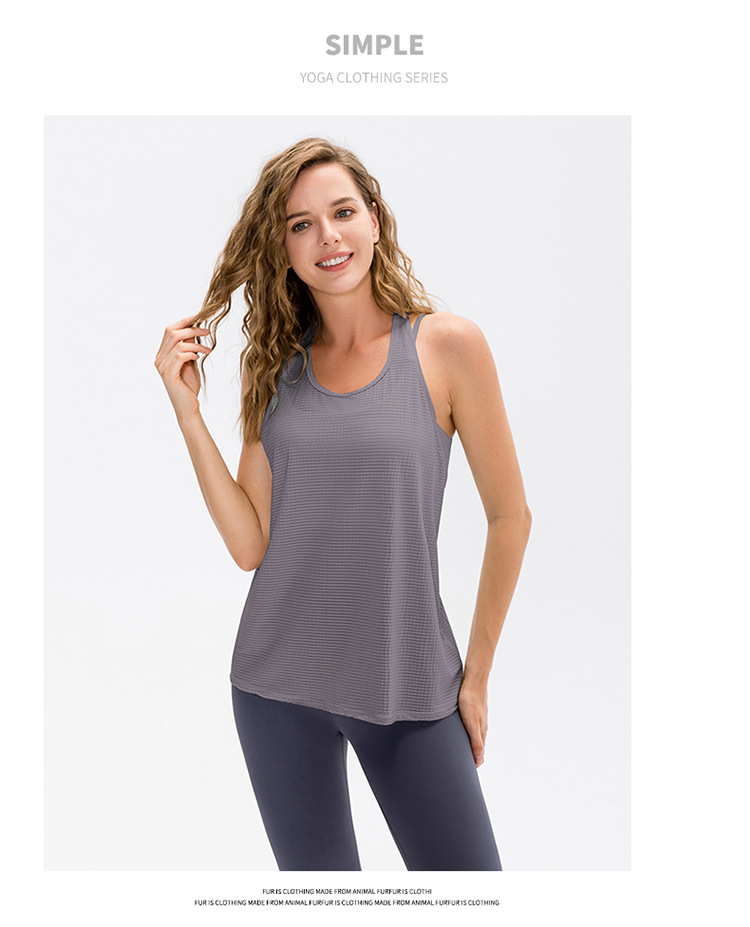 Women’s Loose Yoga Tank Top – Cooling Nylon, Breathable & Sexy Fit for Running, Casual & Everyday Wear, Travel & Camping