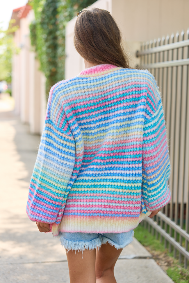 Multi Striped Cardigan
