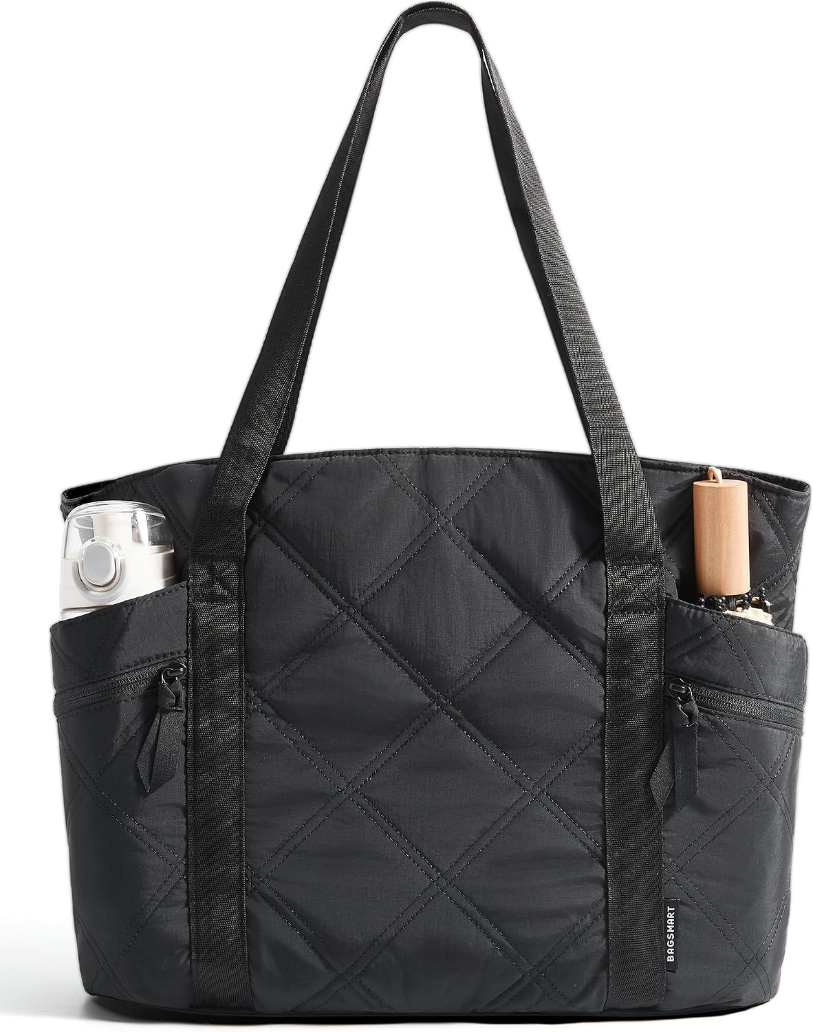 OLYRA Tote Bag for Women, 20L Puffer Work Tote with Zipper