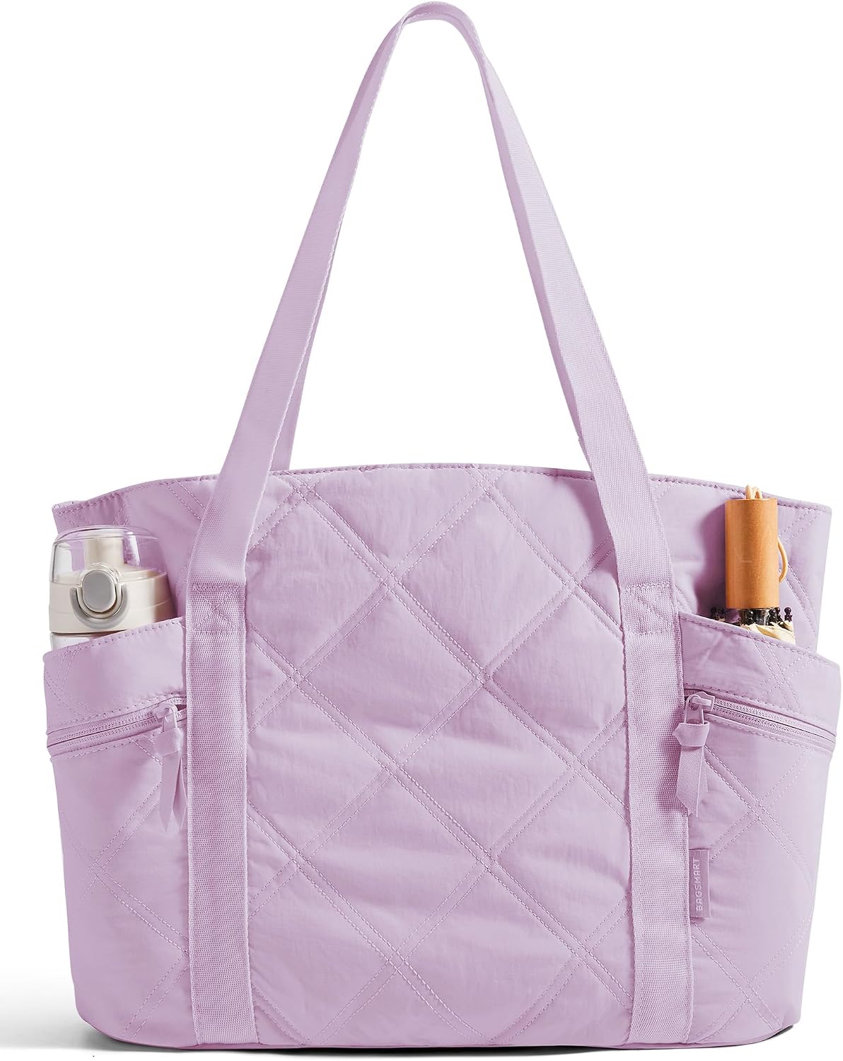OLYRA Tote Bag for Women, 20L Puffer Work Tote with Zipper