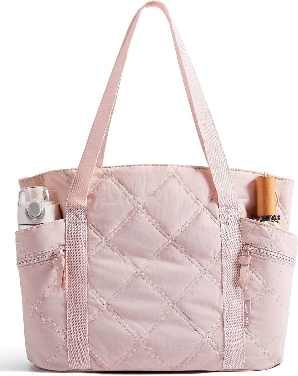 OLYRA Tote Bag for Women, 20L Puffer Work Tote with Zipper