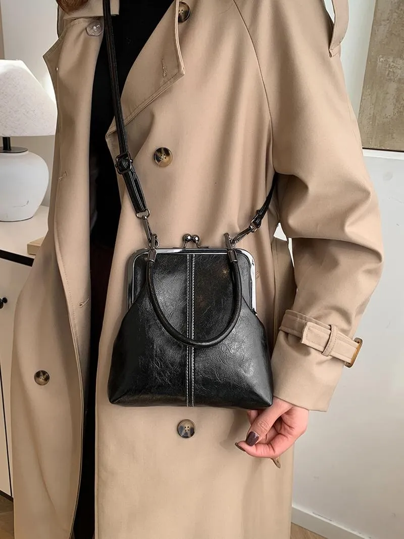 Vintage British style high-quality handbag  Retro style crossbody bag