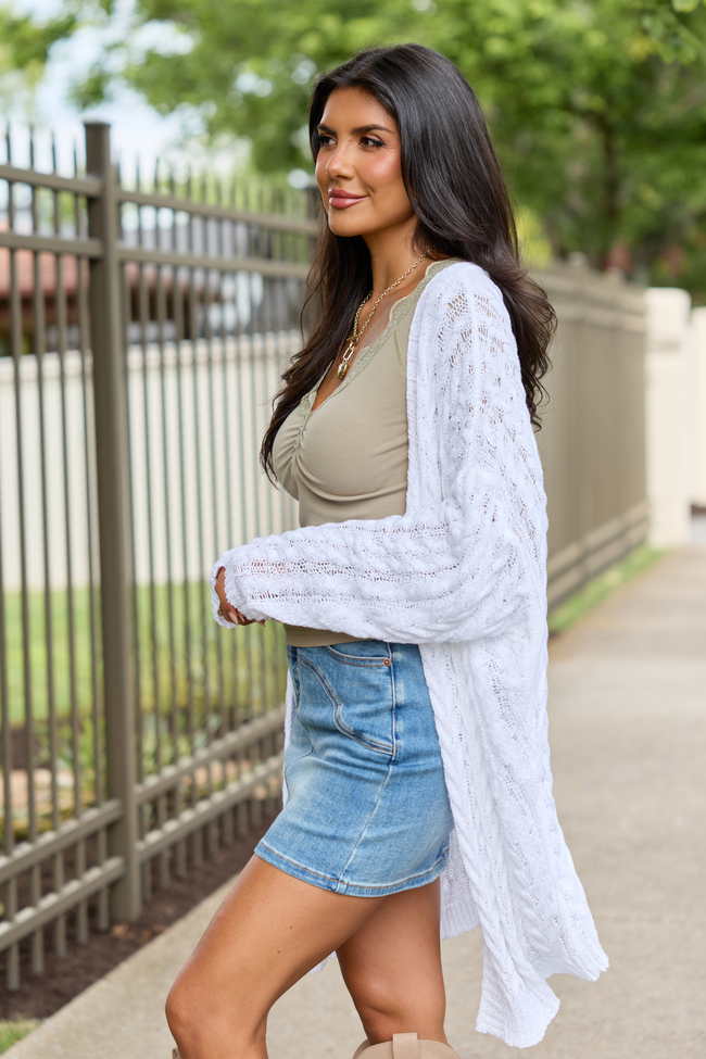 Ivory Knit Cardigan