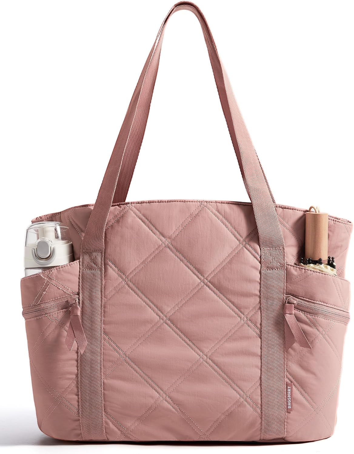 OLYRA Tote Bag for Women, 20L Puffer Work Tote with Zipper