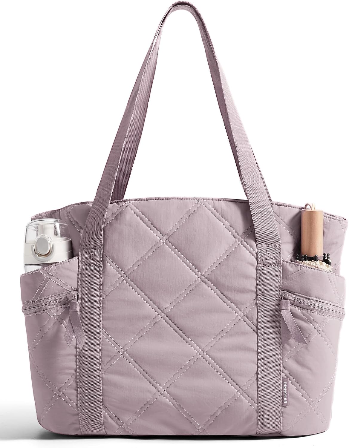 OLYRA Tote Bag for Women, 20L Puffer Work Tote with Zipper