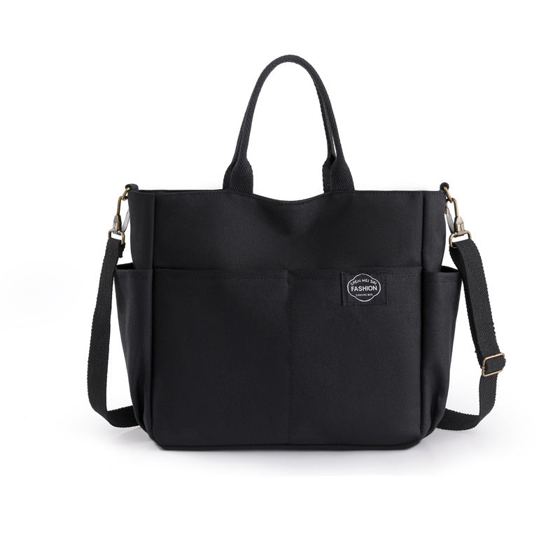 OLYRA Canvas Carryall Tote Bag