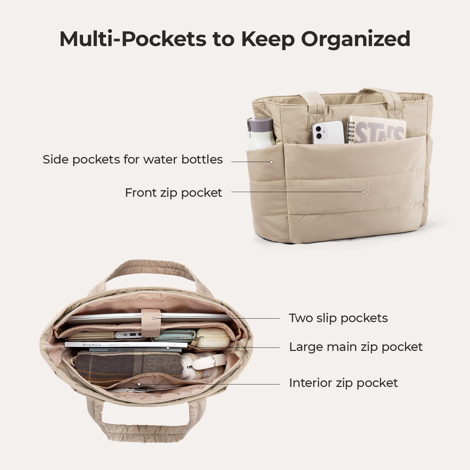 OLYRA the Bubble 20L Puffy 15.6" Laptop Work Tote