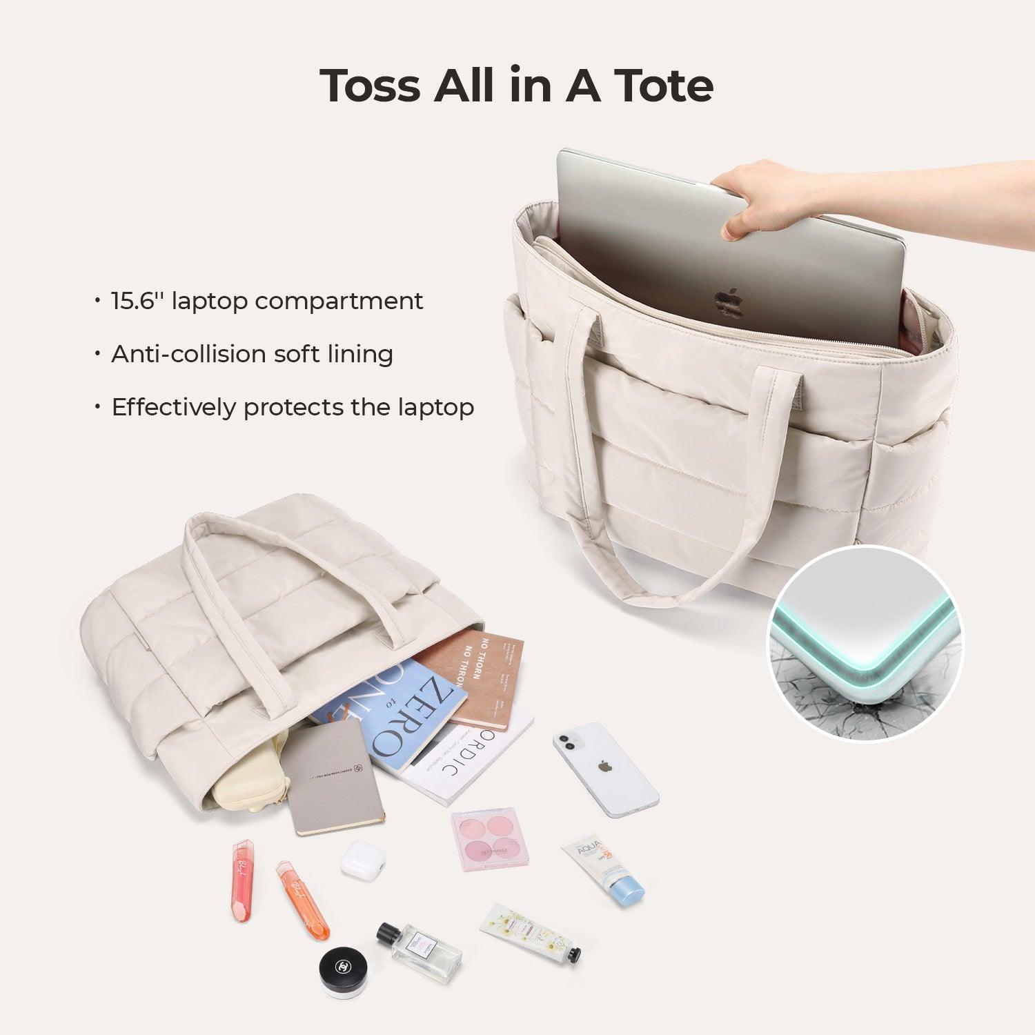 OLYRA the Bubble 20L Puffy 15.6" Laptop Work Tote