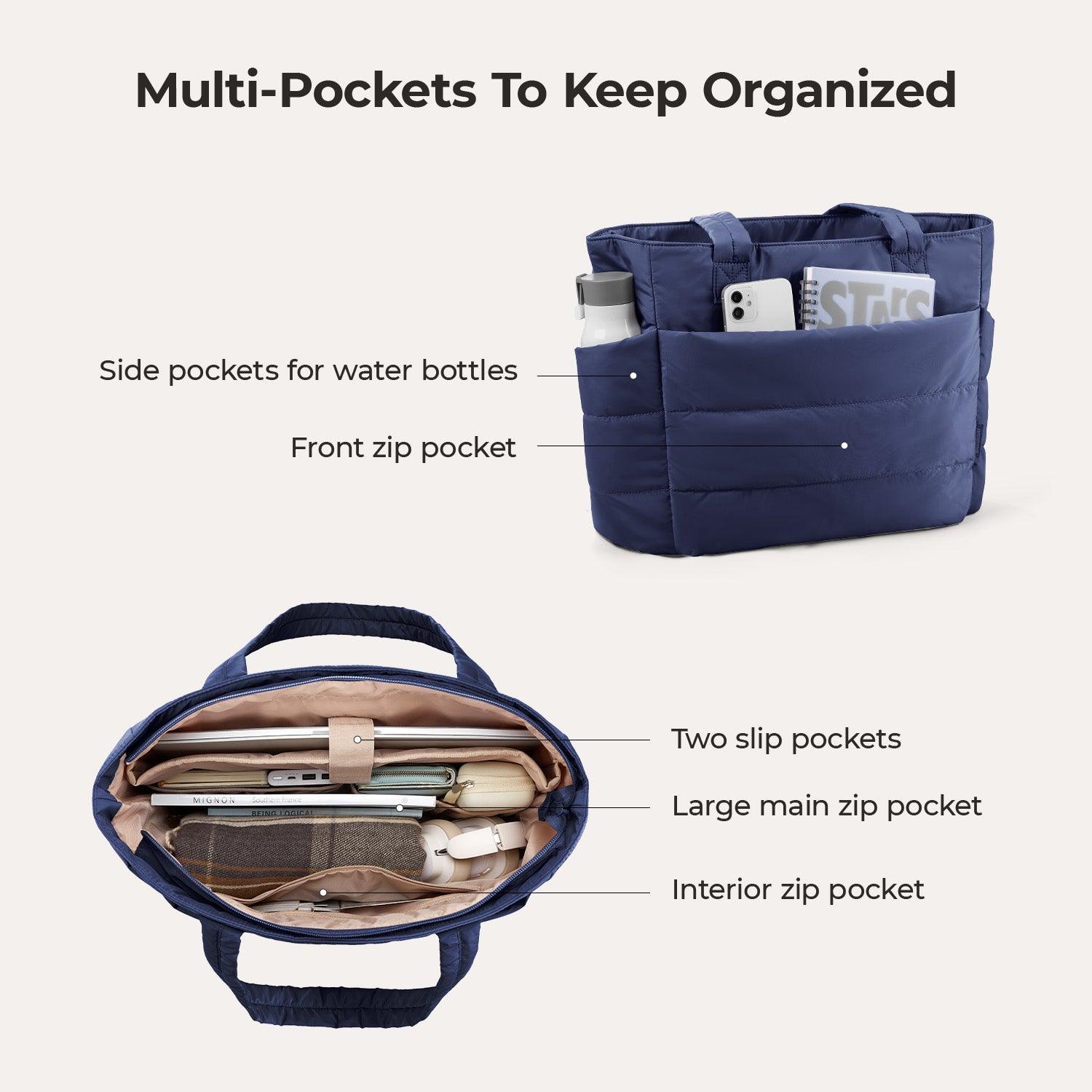 OLYRA the Bubble 20L Puffy 15.6" Laptop Work Tote