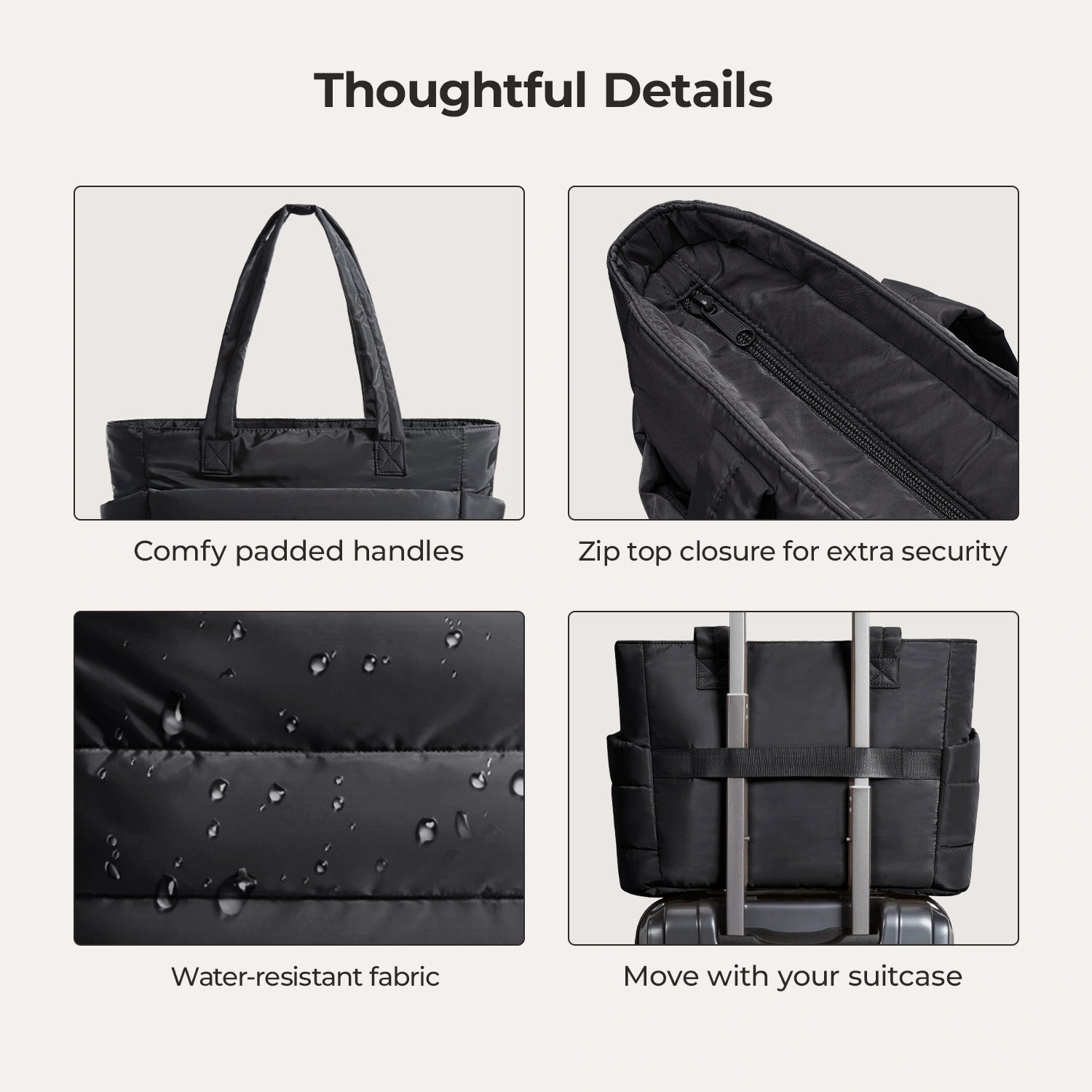 OLYRA the Bubble 20L Puffy 15.6" Laptop Work Tote