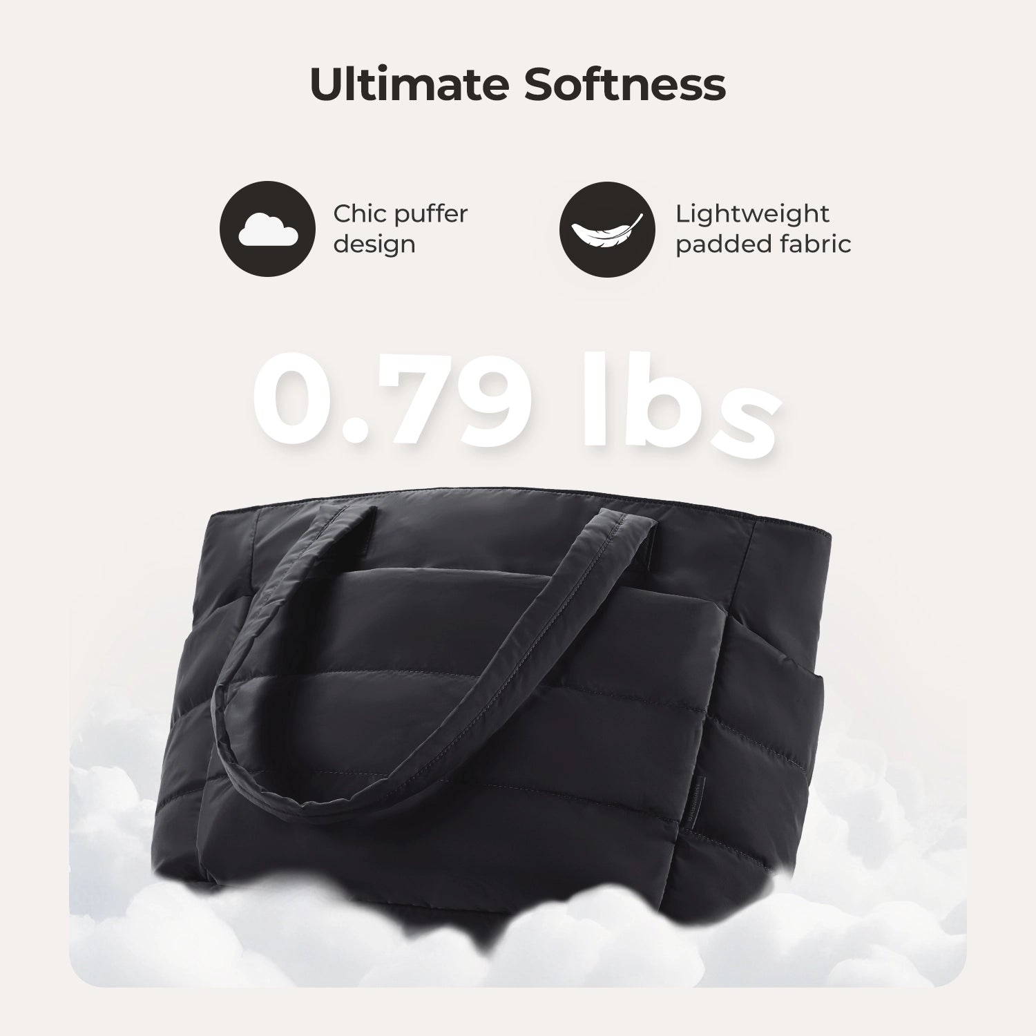 OLYRA the Bubble 20L Puffy 15.6" Laptop Work Tote