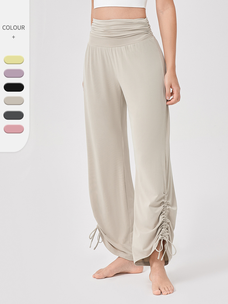 Women’s High-Waisted Wide-Leg Yoga Trousers – Breathable & Flowing Fit for Fitness, Casual & Outdoor Wear
