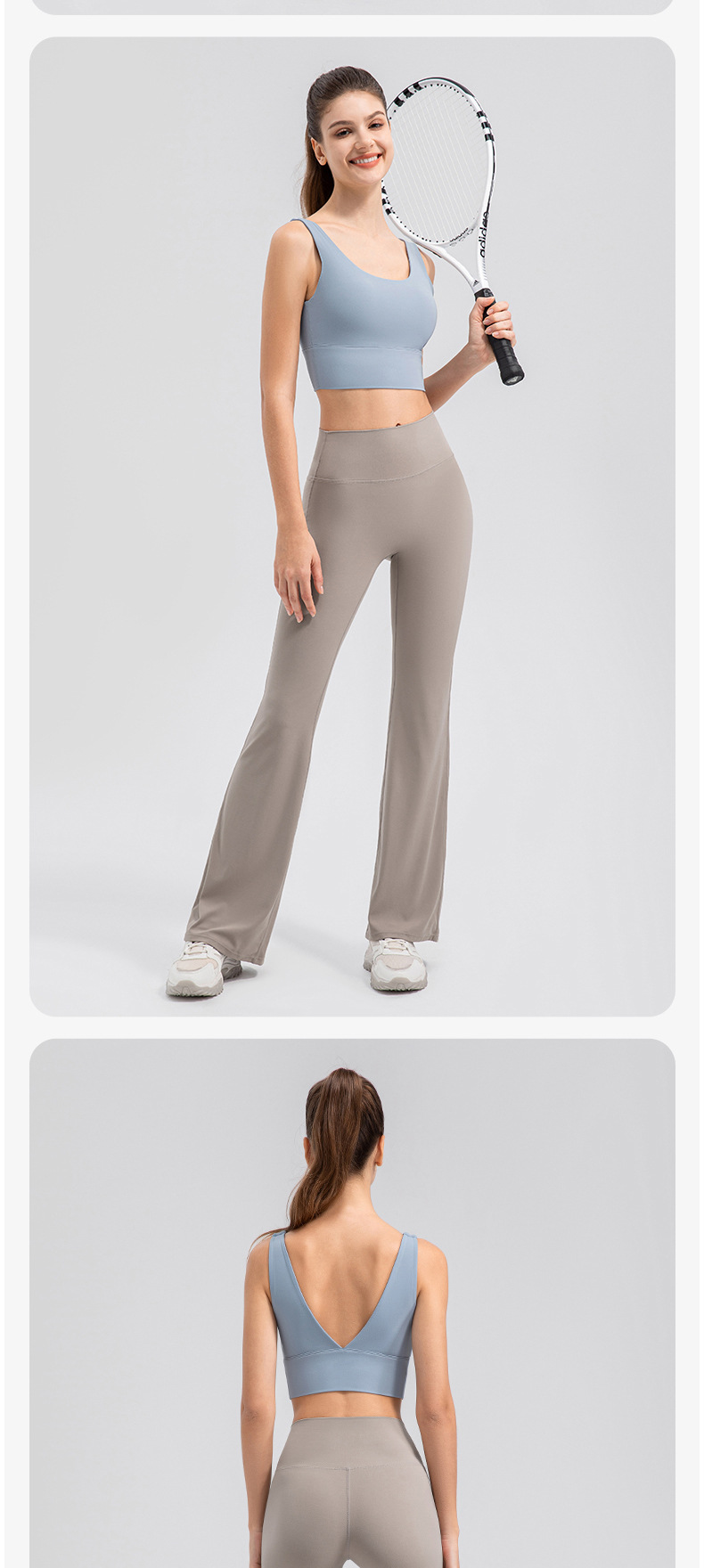 Women’s Breathable Flare Yoga Leggings – High-Waisted, Butt-Lifting & Seamless for Fitness, Casual & Outdoor Wear