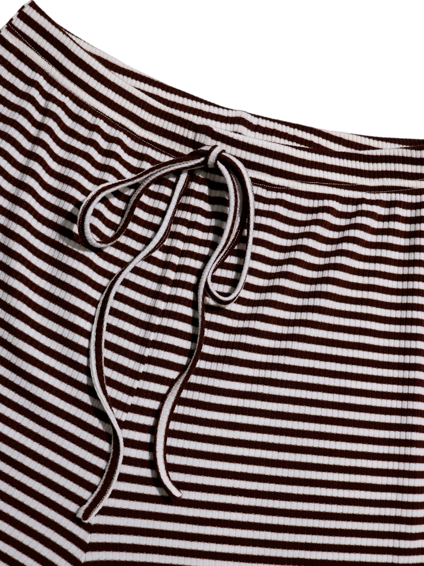 Women’s Autumn Striped Knit Two-Piece Set – Single-Breasted Cardigan & Trousers