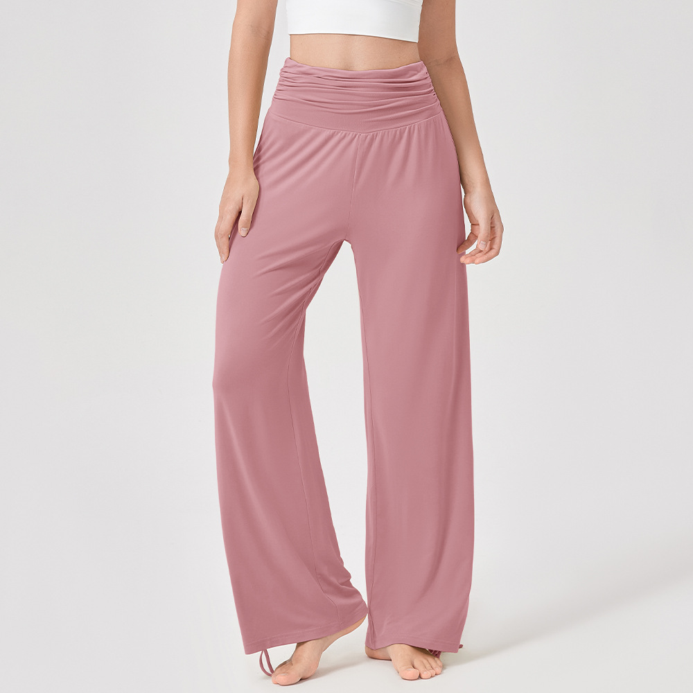 Women’s High-Waisted Wide-Leg Yoga Trousers – Breathable & Flowing Fit for Fitness, Casual & Outdoor Wear