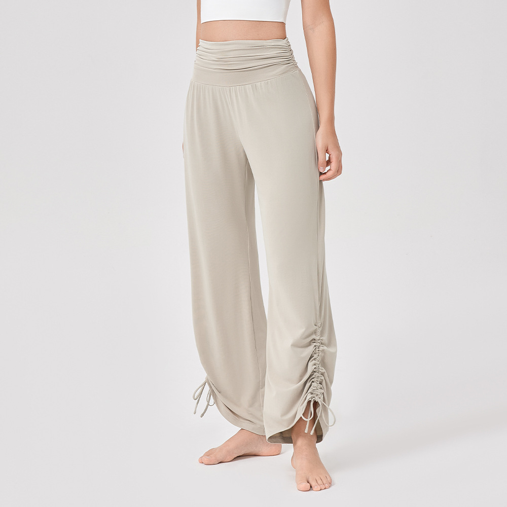 Women’s High-Waisted Wide-Leg Yoga Trousers – Breathable & Flowing Fit for Fitness, Casual & Outdoor Wear