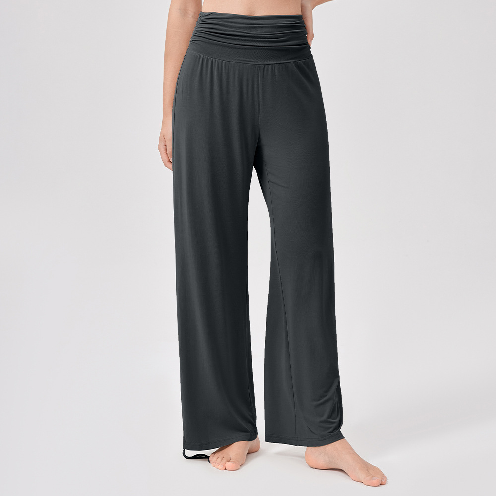 Women’s High-Waisted Wide-Leg Yoga Trousers – Breathable & Flowing Fit for Fitness, Casual & Outdoor Wear
