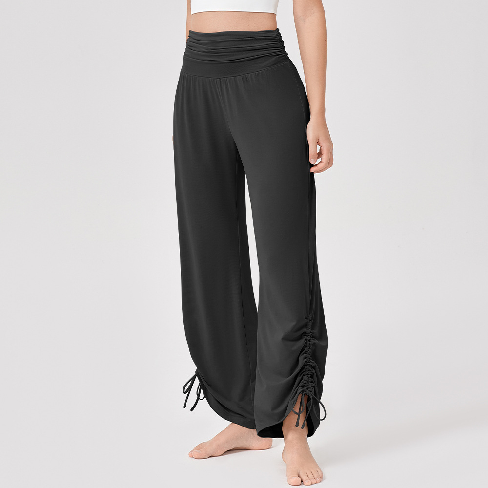 Women’s High-Waisted Wide-Leg Yoga Trousers – Breathable & Flowing Fit for Fitness, Casual & Outdoor Wear