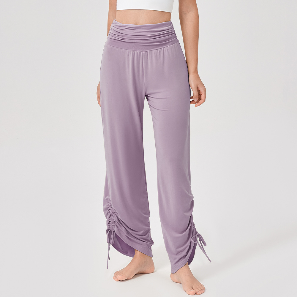Women’s High-Waisted Wide-Leg Yoga Trousers – Breathable & Flowing Fit for Fitness, Casual & Outdoor Wear
