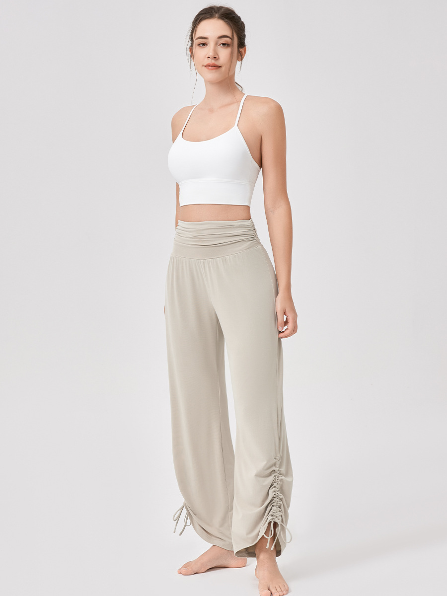 Women’s High-Waisted Wide-Leg Yoga Trousers – Breathable & Flowing Fit for Fitness, Casual & Outdoor Wear