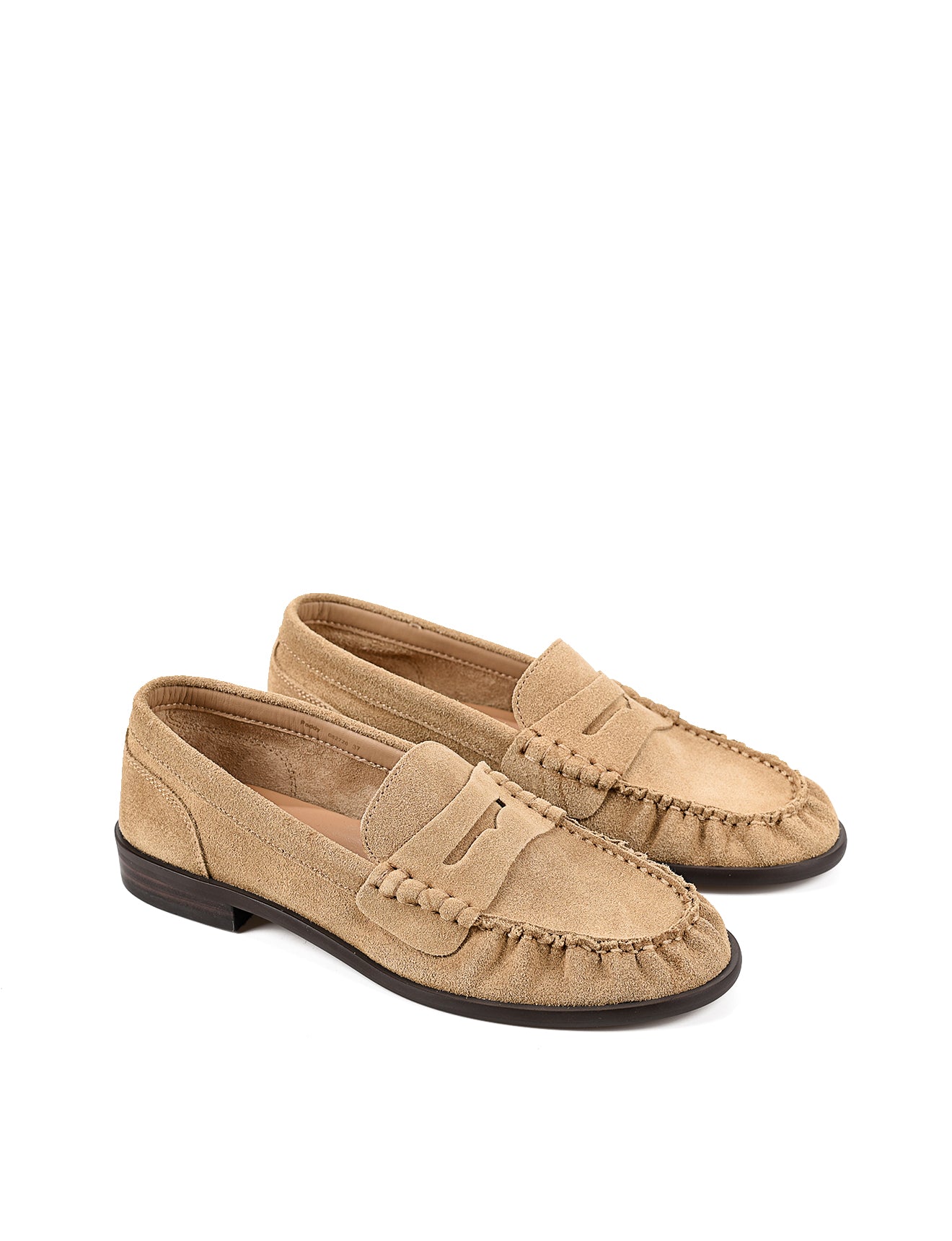 OLYRA Loafers - Taupe Suede