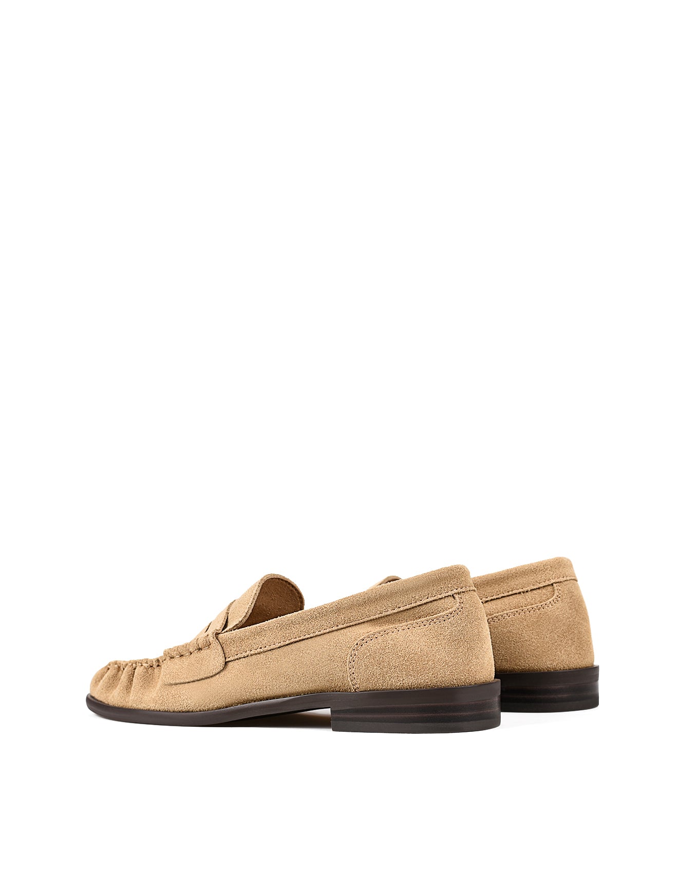 OLYRA Loafers - Taupe Suede