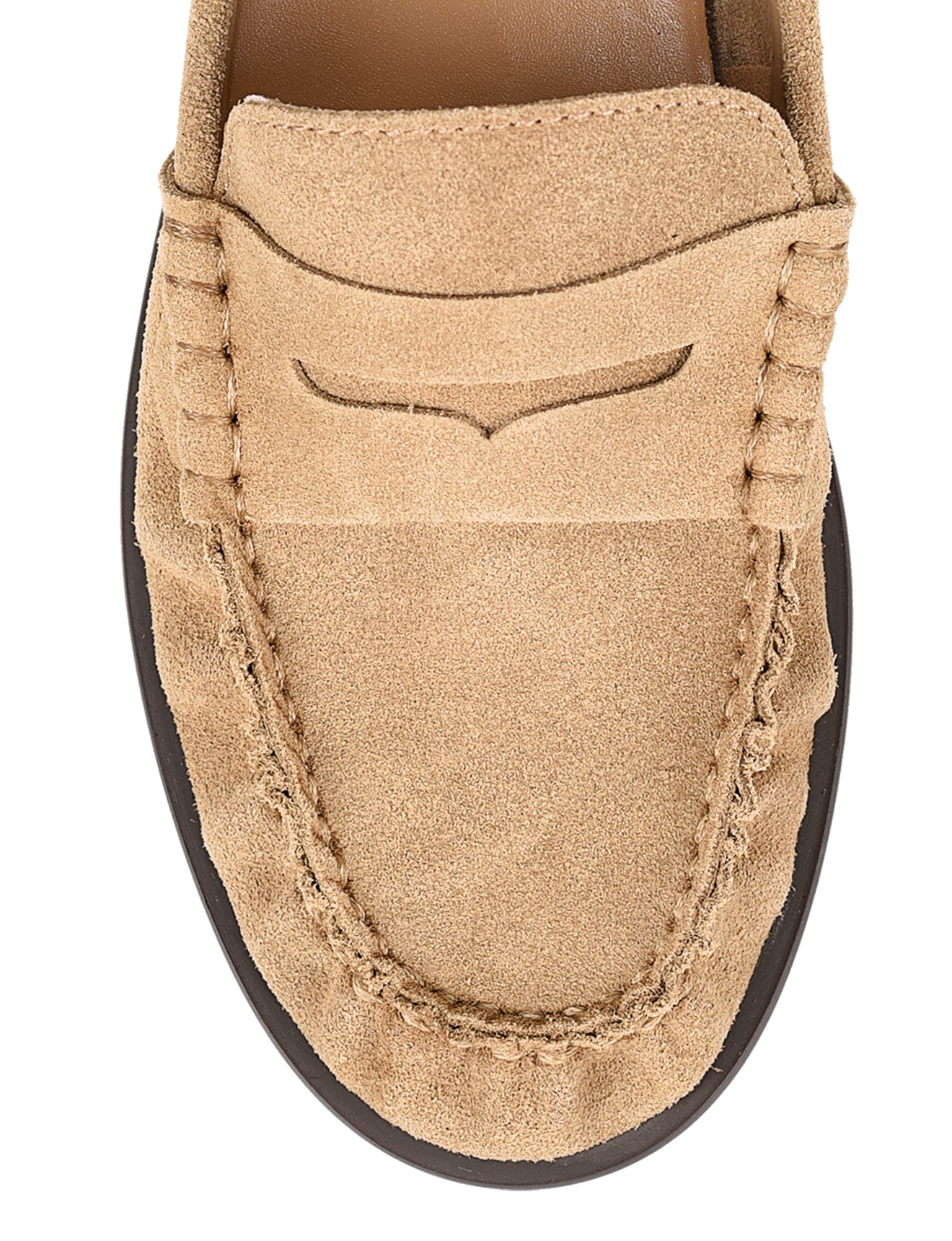 OLYRA Loafers - Taupe Suede