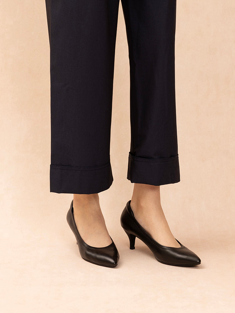 OLYRA Classic Low Heels - Black
