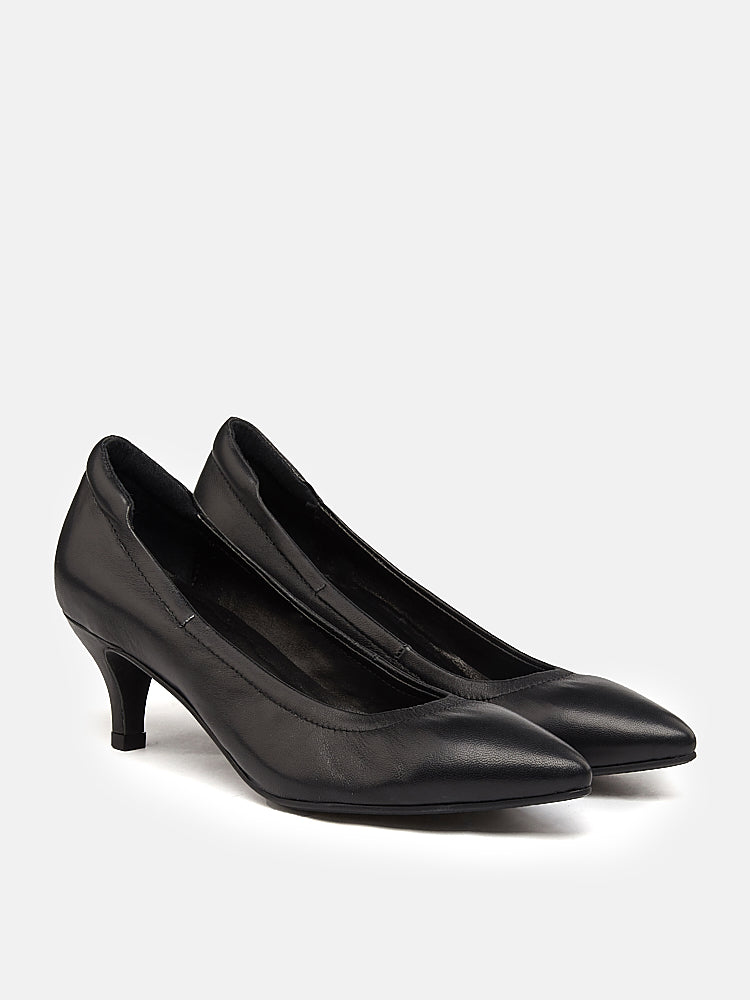 OLYRA Classic Low Heels - Black
